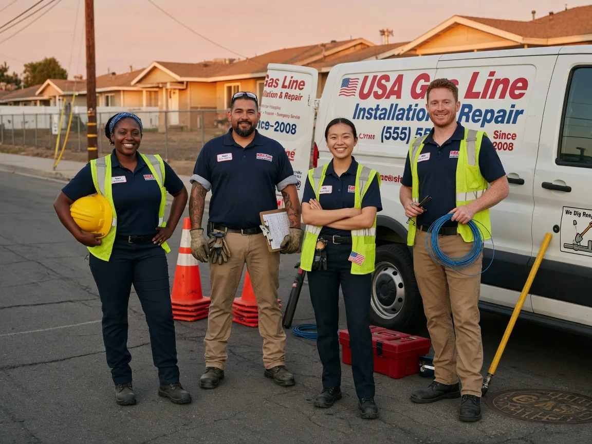 Gas Line Installation company in Pineville, PA